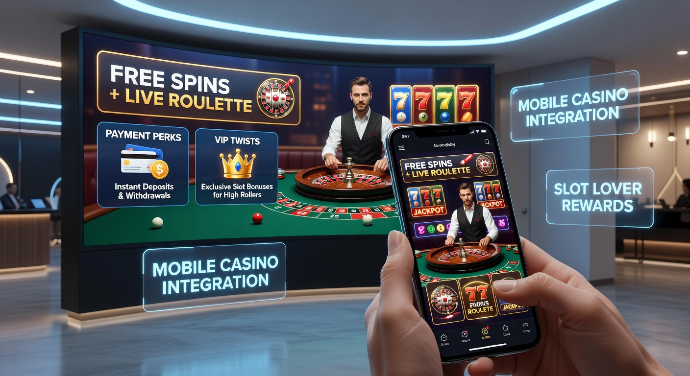 Grafiek met betalingsmethoden in mobiele casinos, inclusief iDEAL, PayPal en crypto-opties naast free spins- en roulette-iconen met VIP-perks