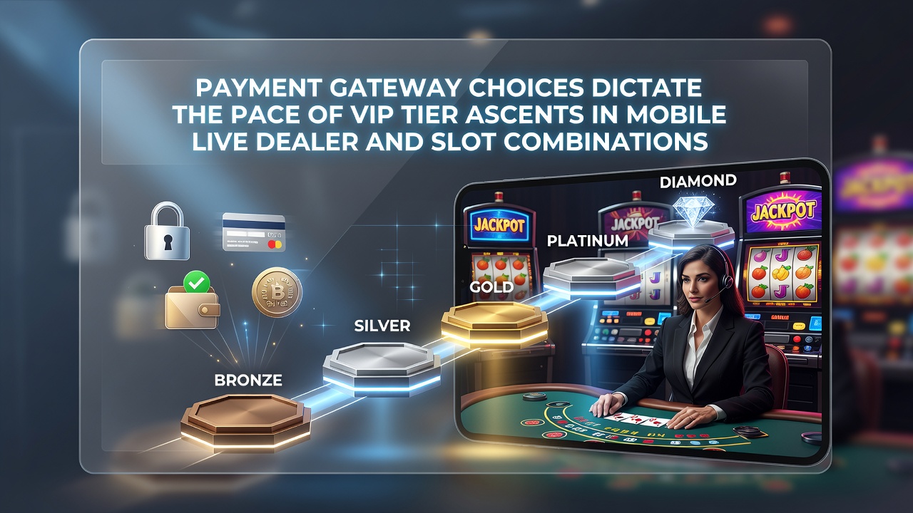 Mobiele casino interface met live dealer en slots integratie via betalingsgateways