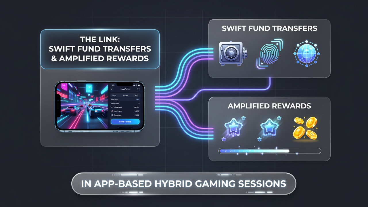 Grafiek die de link toont tussen snelle fondsoverdrachten en verhoogde beloningen in gaming apps