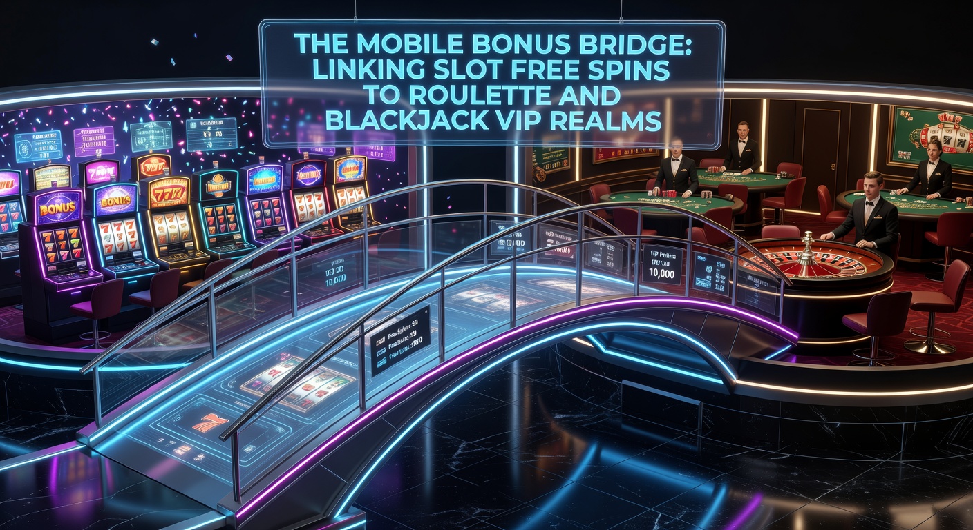 VIP blackjack tafel op mobiel met slot free spins bonus overlay en progress bar